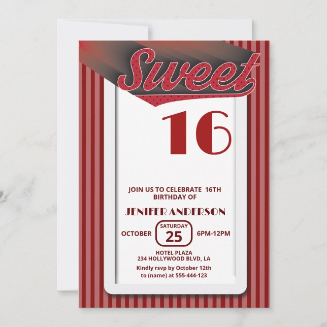 Coole Retrofett-Typografie 16 Einladung (Vorderseite)