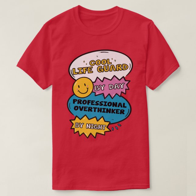 Coole Rettungswache am Tag Beruflicher Überdenker  T-Shirt (Design vorne)