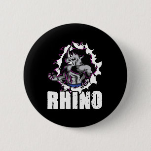 Coole Rhino-Fitness-Bodybuilding Button