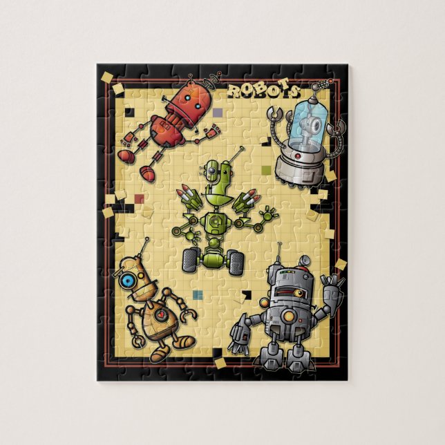 Coole Roboter-Puzzle Puzzle (Vertikal)