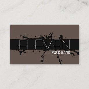 Coole Rock Band Singer Business Card Visitenkarte