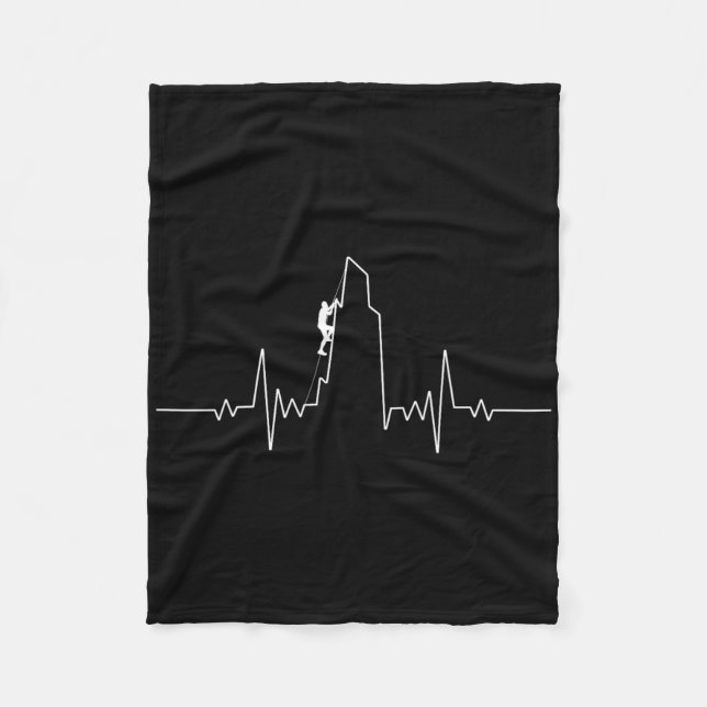 Coole Rock Climbing Kunst Für Männer Frauen Berg F Fleecedecke (Vorderseite)