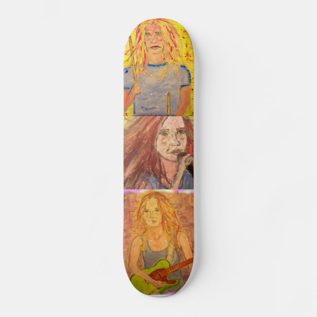 Coole Rock Girls Skateboard (Vorderseite)