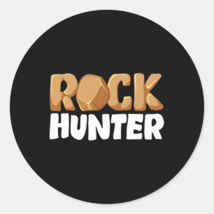 Coole Rock Hunter Kunst für Männer Frauen Rockhoun Runder Aufkleber