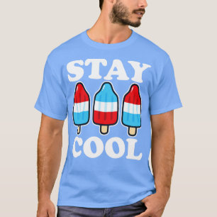 Coole Rocket Red White and Blue Popsicle Summer bl T-Shirt