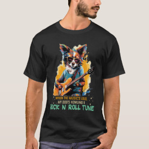 Coole Rock'n Roll-Melodie mit Gitarre Tierkostüm T-Shirt
