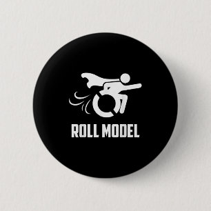 Coole Roll Model _ Lustige behinderte Person Rolls Button