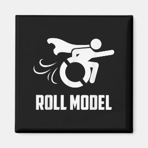 Coole Roll Model _ Lustige behinderte Person Rolls Magnet