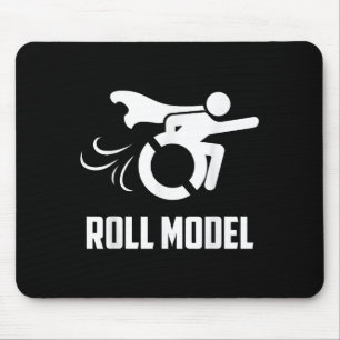Coole Roll Model _ Lustige behinderte Person Rolls Mousepad