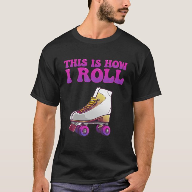Coole Roller Skaten für Damen und Herren Roller Sk T-Shirt (Vorderseite)