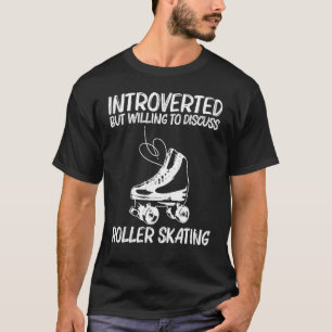 Coole Roller-Skaten für Männer Frauen Retro-Disco- T-Shirt