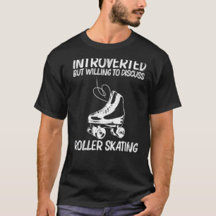 Coole Roller-Skaten für Männer Frauen Retro-Disco- T-Shirt