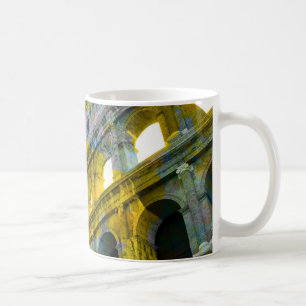 Coole römische Kunstelemente in trendiger Weise Kaffeetasse