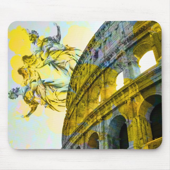 Coole römische Kunstelemente in trendiger Weise Mousepad (Vorne)