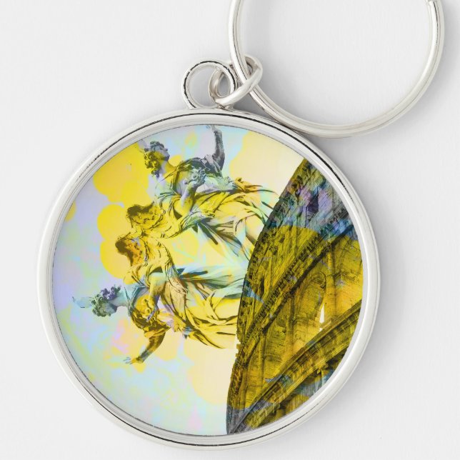 Coole römische Kunstelemente in trendiger Weise Schlüsselanhänger (Vorne)