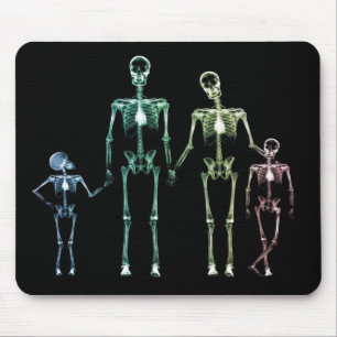 coole Röntgen-Skelett-Mausunterlage Mousepad