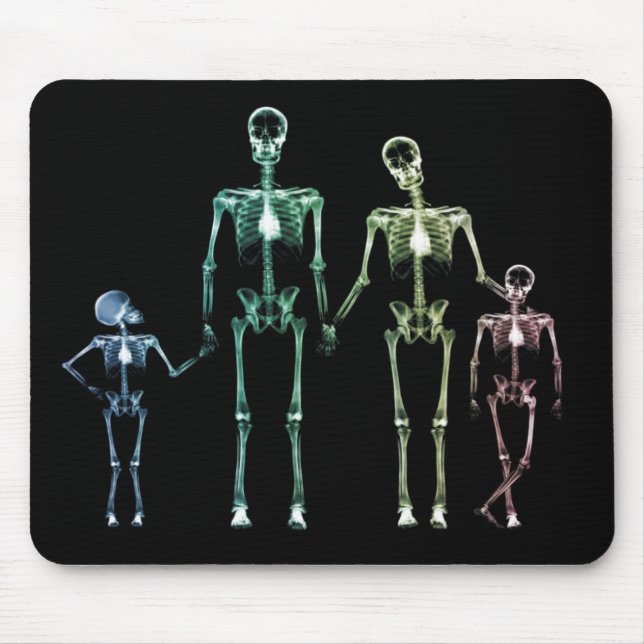 coole Röntgen-Skelett-Mausunterlage Mousepad (Vorne)