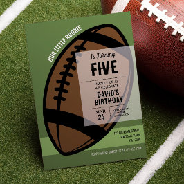 Coole Rookie Football Geburtstag Einladung