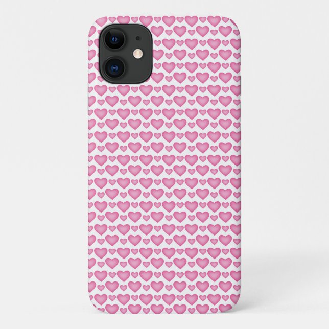 coole rosa Herzen trendy kleine rosa Herzen Case-Mate iPhone Hülle (Rückseite)