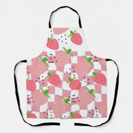 Coole rosa Kitchenette Erdbeeren Gestalt geprüft Schürze