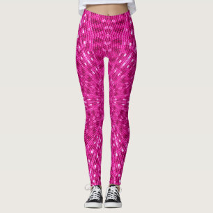 Coole rosa Meerjungfrau stuft Mandala-Leggings ein Leggings