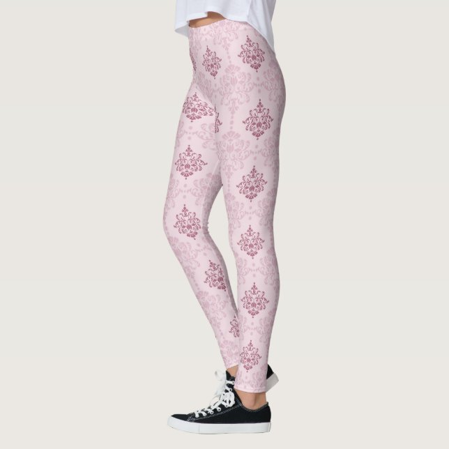 Coole Rosa-Ziermuster Leggings (Links)