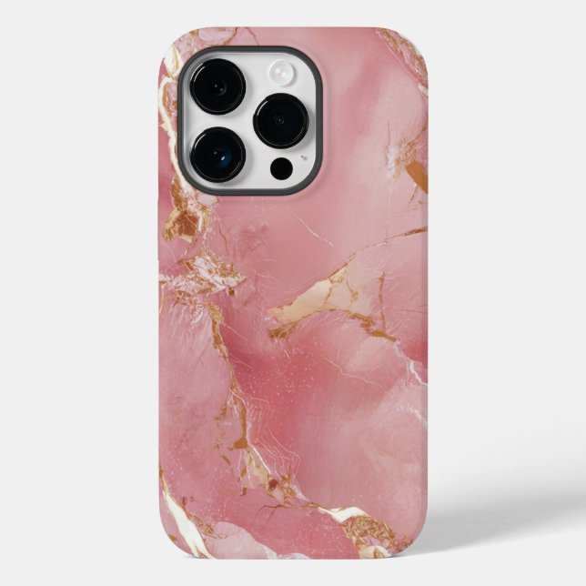 Coole Rose aus Marmor Case-Mate iPhone Hülle (Rückseite)