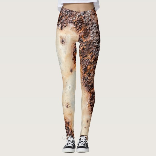 Coole rostige Metallstruktur Leggings (Vorderseite)