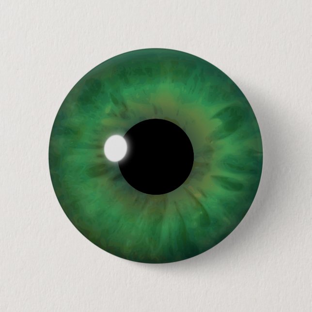 Coole Rot-Augen-Iris-Eyeballrunde Knöpfe Button (Vorderseite)