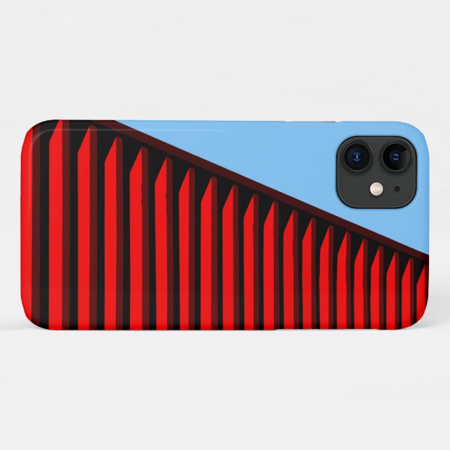 COOLE Rot- und Blaumuster Case-Mate iPhone Hülle (Rückseite (Horizontal))