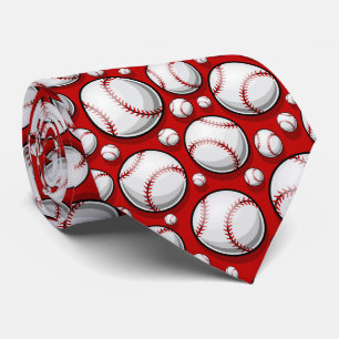 coole, rote Baseball-Sportler Krawatte