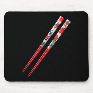 Coole rote Essstäbchen-Kostüm Mousepad