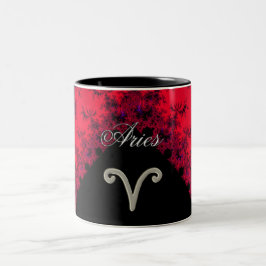 Coole rote schwarze zweifarbige tasse