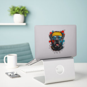 Coole Rottweiler Retro-Street-Art-Sticker Aufkleber