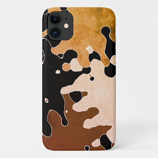Coole rustikale Herbstfarben Case-Mate iPhone Hülle (Rückseite)