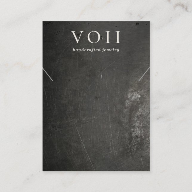 Coole Rustikale Nekklace-Bracelet-Anzeige Visitenkarte (Vorderseite)