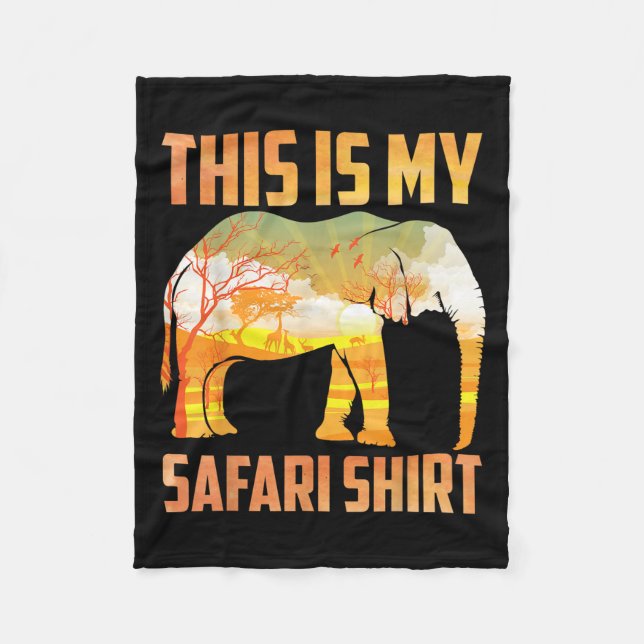 Coole Safari-Kostüme für Männer Frauen Kinder Erwa Fleecedecke (Vorderseite)