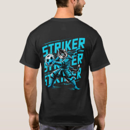 Coole Samurai-Katze Fußballstürmer - Geschenk für T-Shirt