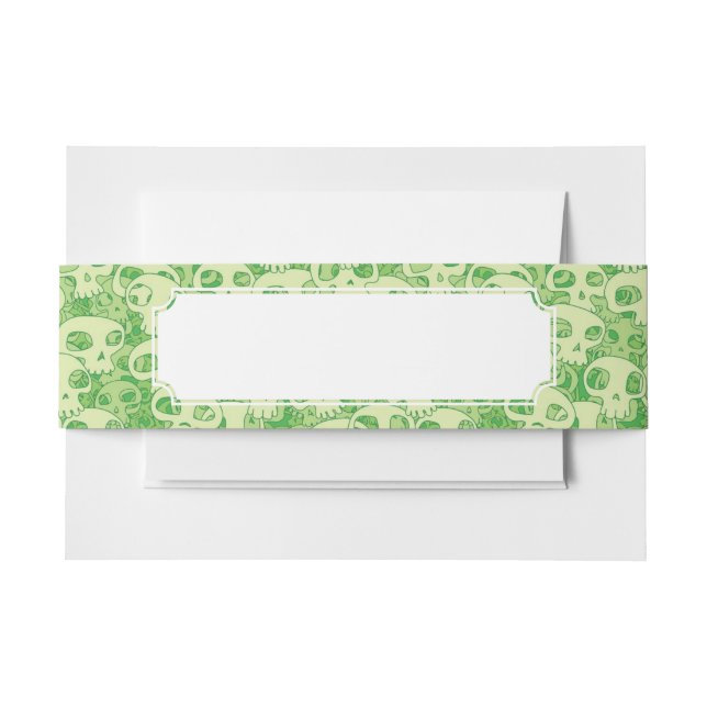 Coole Schädel Einladungsbanderole (Vorderseite Beispiel)