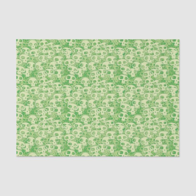 Coole Schädel Seidenpapier (Vorderseite)