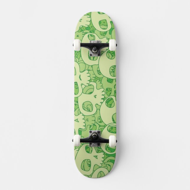 Coole Schädel Skateboard (Vorderseite)