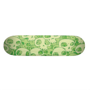 Coole Schädel Skateboard