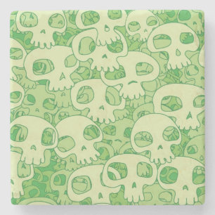 Coole Schädel Steinuntersetzer