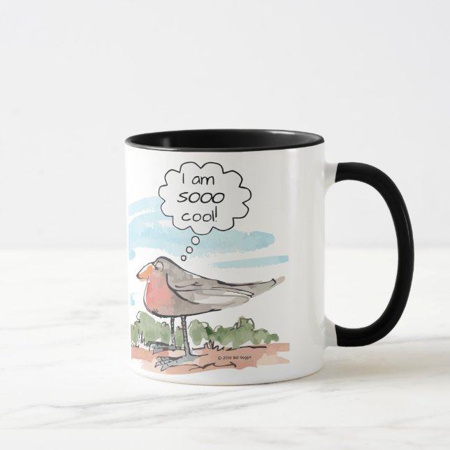 Coole Schale, cooler Vogel Tasse (Rechts)