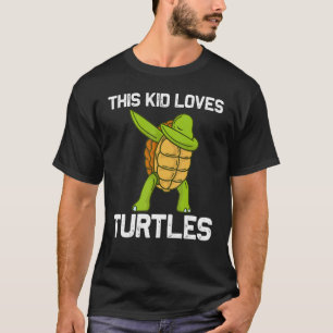 Coole Schildkröte Für Kinder Jungen Dabbing Meeres T-Shirt