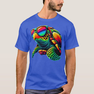 Coole Schildkröte mit Sonnenbrille Spaß Kinderjuge T-Shirt