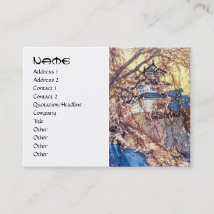 Coole Schloss Japaner Yoshidas Hirosaki hanga Visitenkarte