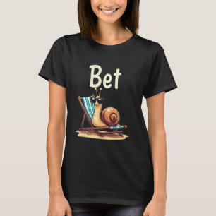 Coole Schnecke Wette Slang Meme Chill Faul Stimmun T-Shirt