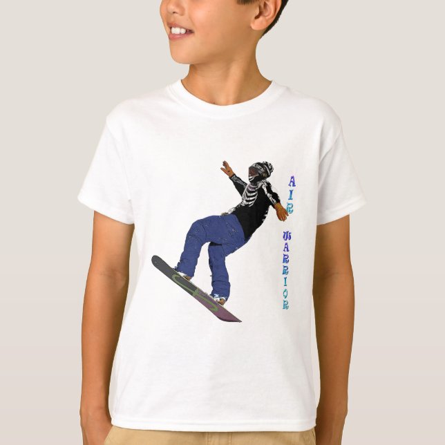 Coole SCHNEEBOARDER Wintersportserie T-Shirt (Vorderseite)
