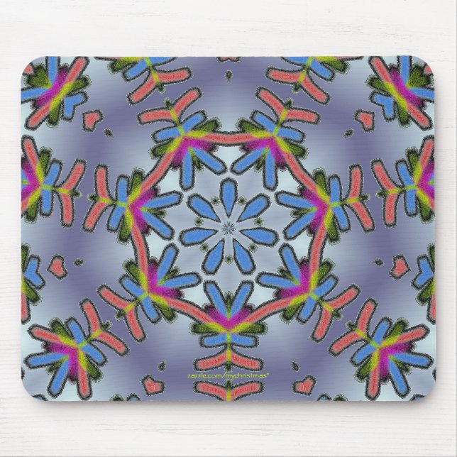Coole Schneeflocke Mousepad (Vorne)